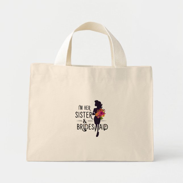 Bolsa Tote Mini Saco de Madrinha de Casamento (Frente)