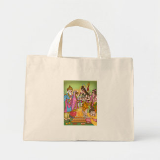 Bolsa Tote Mini Saco de mão do casamento de Shiva Parvati