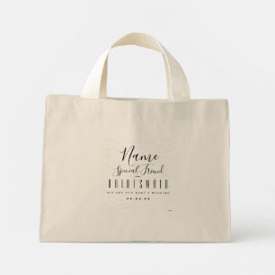 Bolsa Tote Mini Saco de Mão para Damas de Honra - HAMbyWG
