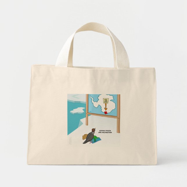 Bolsa Tote Mini Saco de mau funcionamento do GPS Homing Pigeon (Frente)