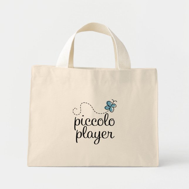 Bolsa Tote Mini Saco de Música do Piccolo Player (Frente)