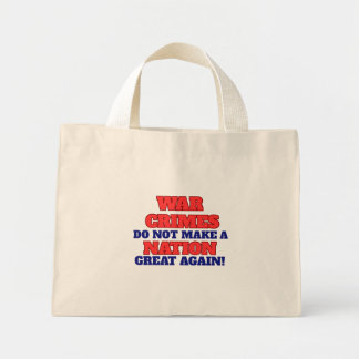 Bolsa Tote Mini Saco de Protesto, Saco de Resistência, Anti Guerra