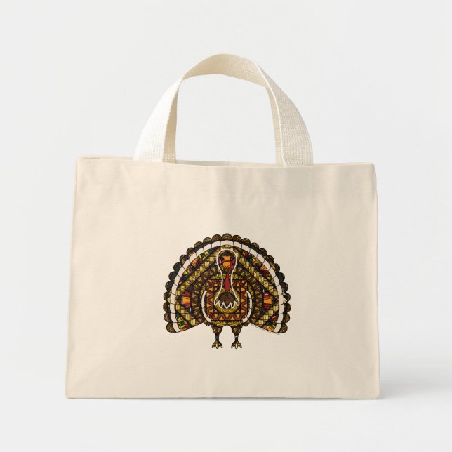 Bolsa Tote Mini Saco de Toque da Turquia (Frente)