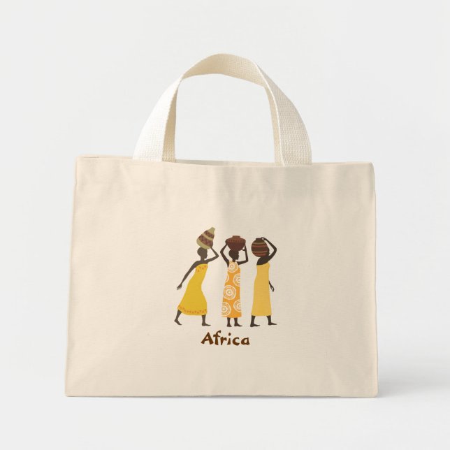Bolsa Tote Mini Saco de tote da África (Frente)