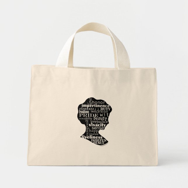 Bolsa Tote Mini Saco de Tote da Jane Austen Girl (Frente)