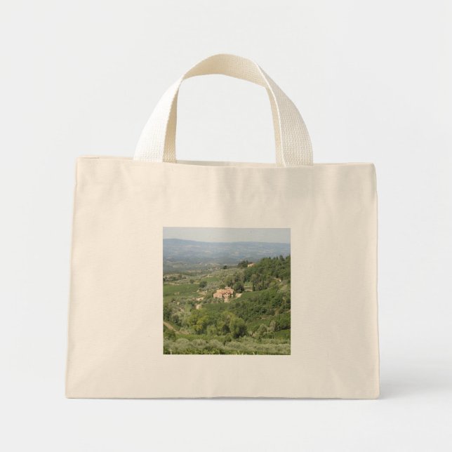 Bolsa Tote Mini Saco de Tote da Toscânia (Frente)