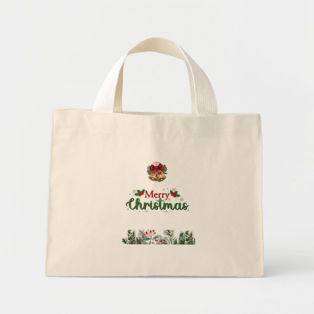 Bolsa Tote Mini Saco de Tote de Natal (Frente)