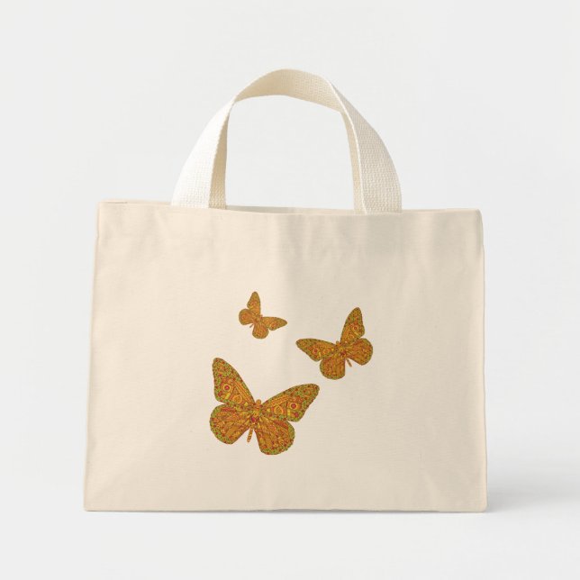 Bolsa Tote Mini Saco de Tote Monarca Indiano (Frente)