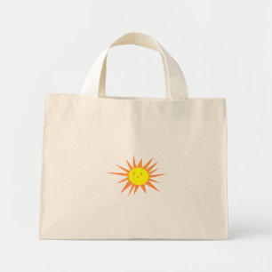 Bolsa Tote Mini Saco de tote Sun sorrindo