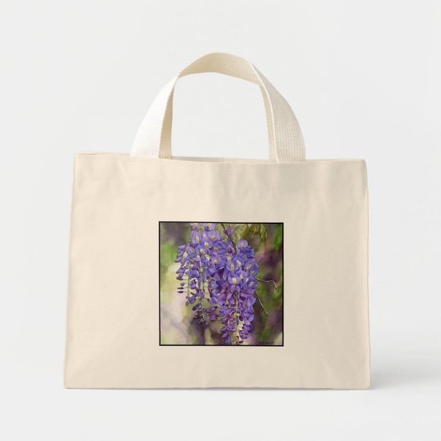 Bolsa Tote Mini Saco de Wisteria (Frente)