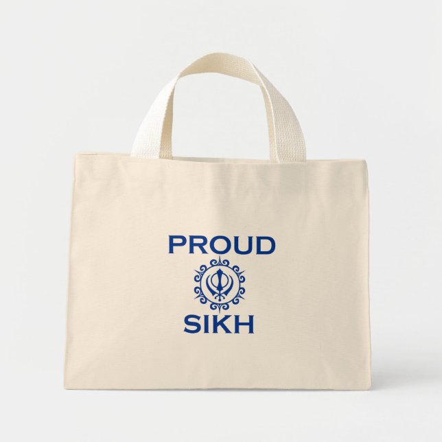 Bolsa Tote Mini Saco do SIKH orgulhoso (Frente)