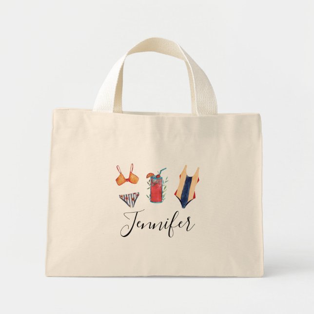 Bolsa Tote Mini Saco Personalizado para Despedida de Solteira (Frente)