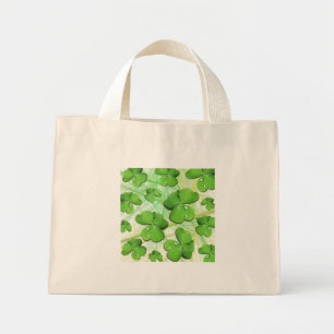 Bolsa Tote Mini Saco Tiny Tote do Dia de São Patrício Shamrock Ver