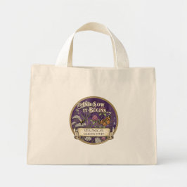 Bolsa Tote Mini Saco Tote Personalizado Jardim de Polinizadores Ro