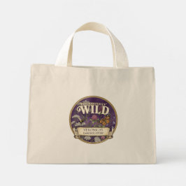 Bolsa Tote Mini Saco Tote Personalizado Jardim Selvagem Polinizado
