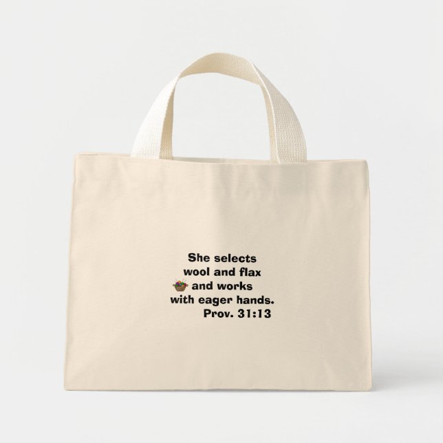 Bolsa Tote Mini Saco Tote Yarn (Frente)