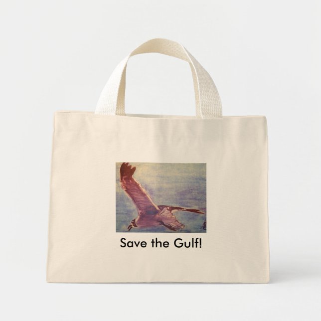 Bolsa Tote Mini Salvar o Golfo (Frente)