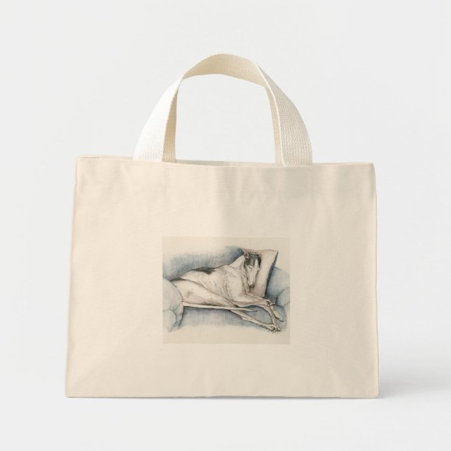 Bolsa Tote Mini Sapo de Arte de Cachorro Duro (Frente)