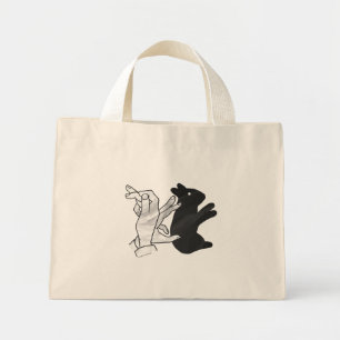 Bolsa Tote Mini Silhueta de Mão Coelho