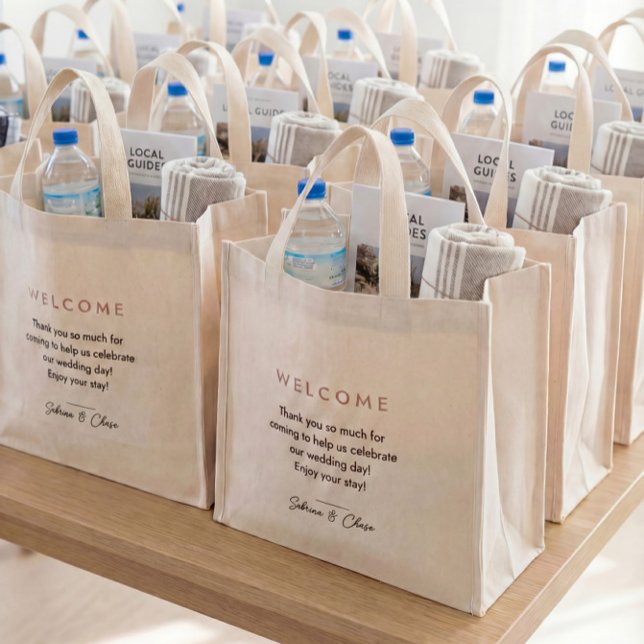 Bolsa Tote Mini Simple Wedding Welcome Bags (Criador carregado)