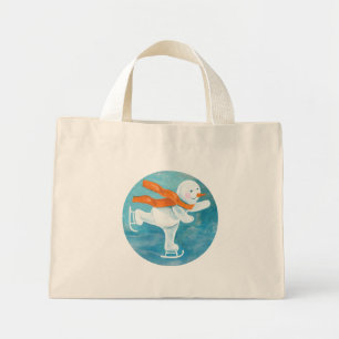 Bolsa Tote Mini Snowman Ice Skater