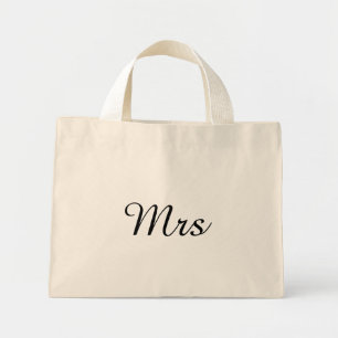 Bolsa Tote Mini Sr. e Sra.   elegante casal de correspondência mod