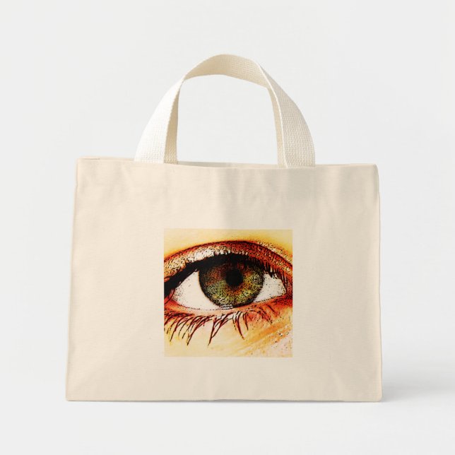 Bolsa Tote Mini Tcn de olhos (Frente)