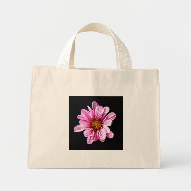Bolsa Tote Mini Tcnm da Flor Chrysanthemum (Frente)