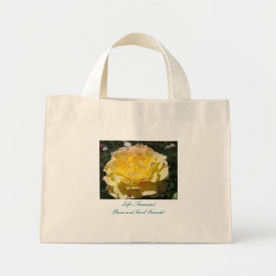 Bolsa Tote Mini Tesouros da Vida! Rosas e ótimos amigos bolsas tot