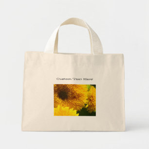 Bolsa Tote Mini Texto Personalizado Aqui Sacos de Toa Amarelos Gir