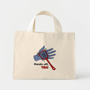 Bolsa Tote Mini Tira As Mãos, TSA! Saco de Tote Pequeno