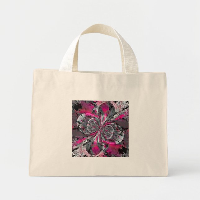 Bolsa Tote Mini Tote Bag de Sinais Mistos (Frente)
