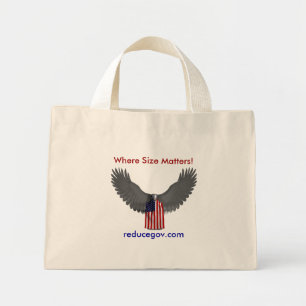 Bolsa Tote Mini Tote Bag em branco, Onde Tamanho Importa!