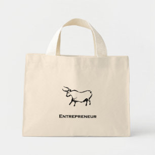 Bolsa Tote Mini Touro para empresário Black