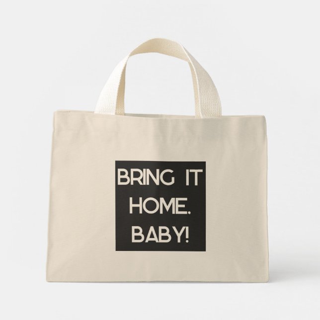 Bolsa Tote Mini Traga para casa, Baby Tote (Verso)