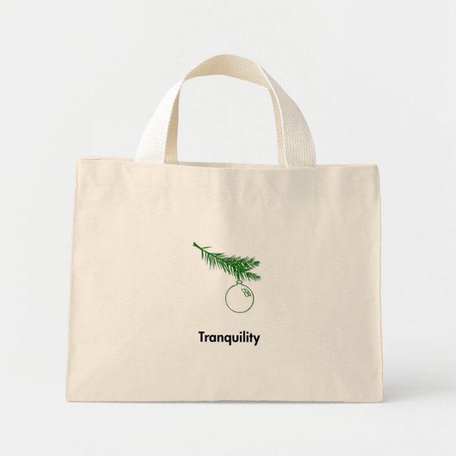 Bolsa Tote Mini Tranquilidade do Ornamento (Frente)