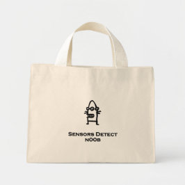 Bolsa Tote Mini Três Sensores de Bot de Olho Detectam n00b