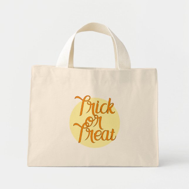 Bolsa Tote Mini Truque ou tratamento (Frente)
