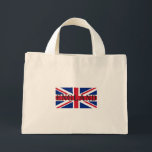 Bolsa Tote Mini Union Jack Flag England<br><div class="desc">Union Jack Flag England bagtt Design © Trinkets e coisas 2017 - AHP Design. Todos os Direitos Reservados. 030417</div>