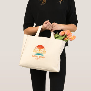 Bolsa Tote Mini Viagem de despedida de solteira pôr do sol retrô C