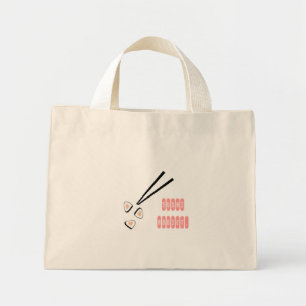 Bolsa Tote Mini Viciado em Sushi