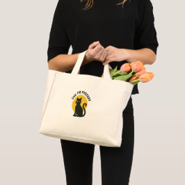 Bolsa Tote Mini Viva o Gato Preto da Lua Misteriosa