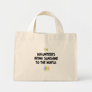 Bolsa Tote Mini Voluntários trazem sol ao mundo