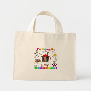 Bolsa Tote Mini Vou à pré-escola