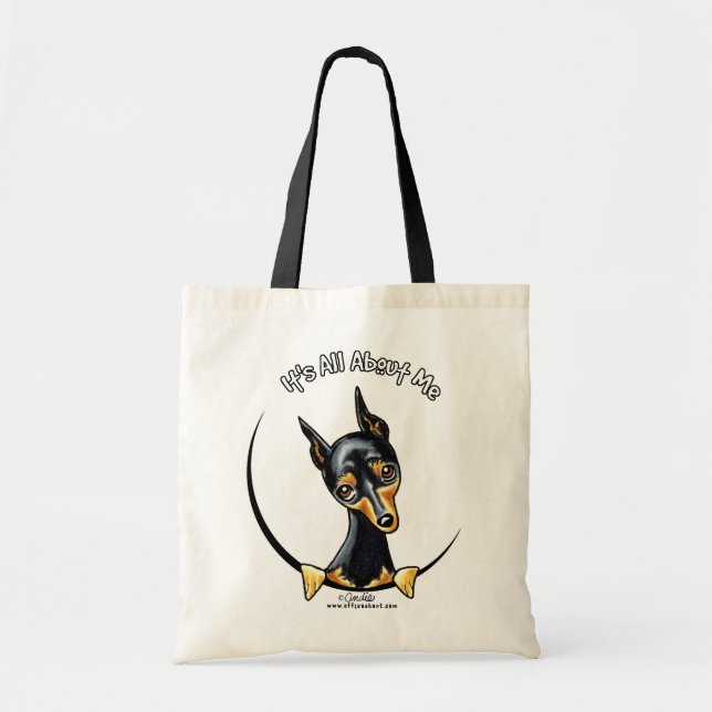 Bolsa Tote Miniatura Pinscher IAAM (Frente)