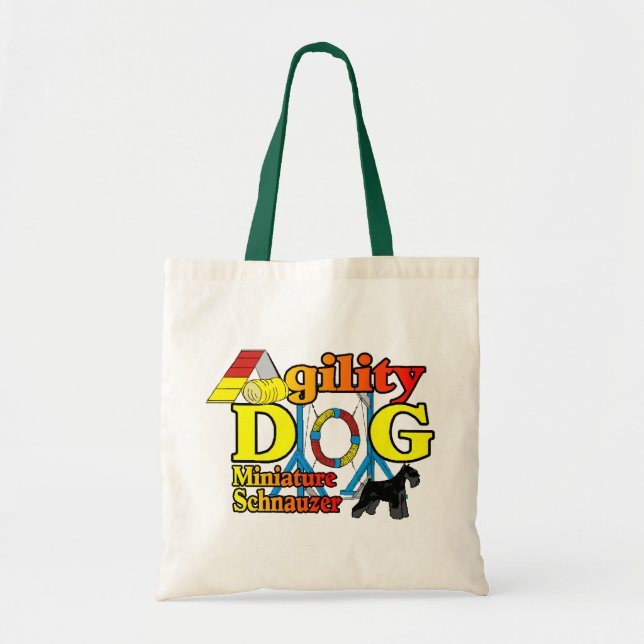 Bolsa Tote Miniatura_Schnauzer_Agilidade (Frente)