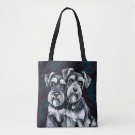 Bolsa Tote Miniatura Schnauzer Pals