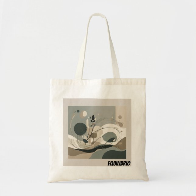 Bolsa Tote Minimal Equilibrio Abstracto (Frente)