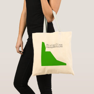 Bolsa Tote Minimalismo branco verde