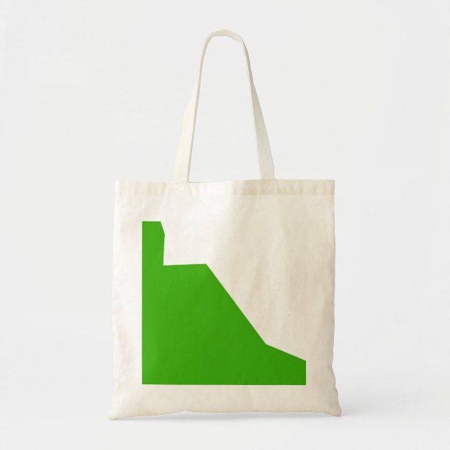 Bolsa Tote Minimalismo branco verde (Frente)